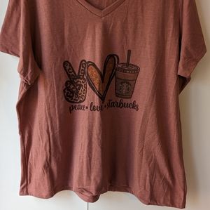 Peace Love Starbucks Tshirt